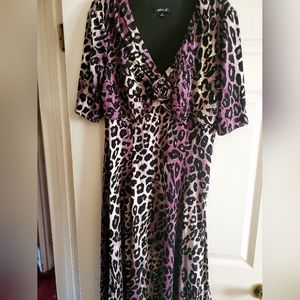 Womens Leopard Style dress, Metrostyle brand, size XL
